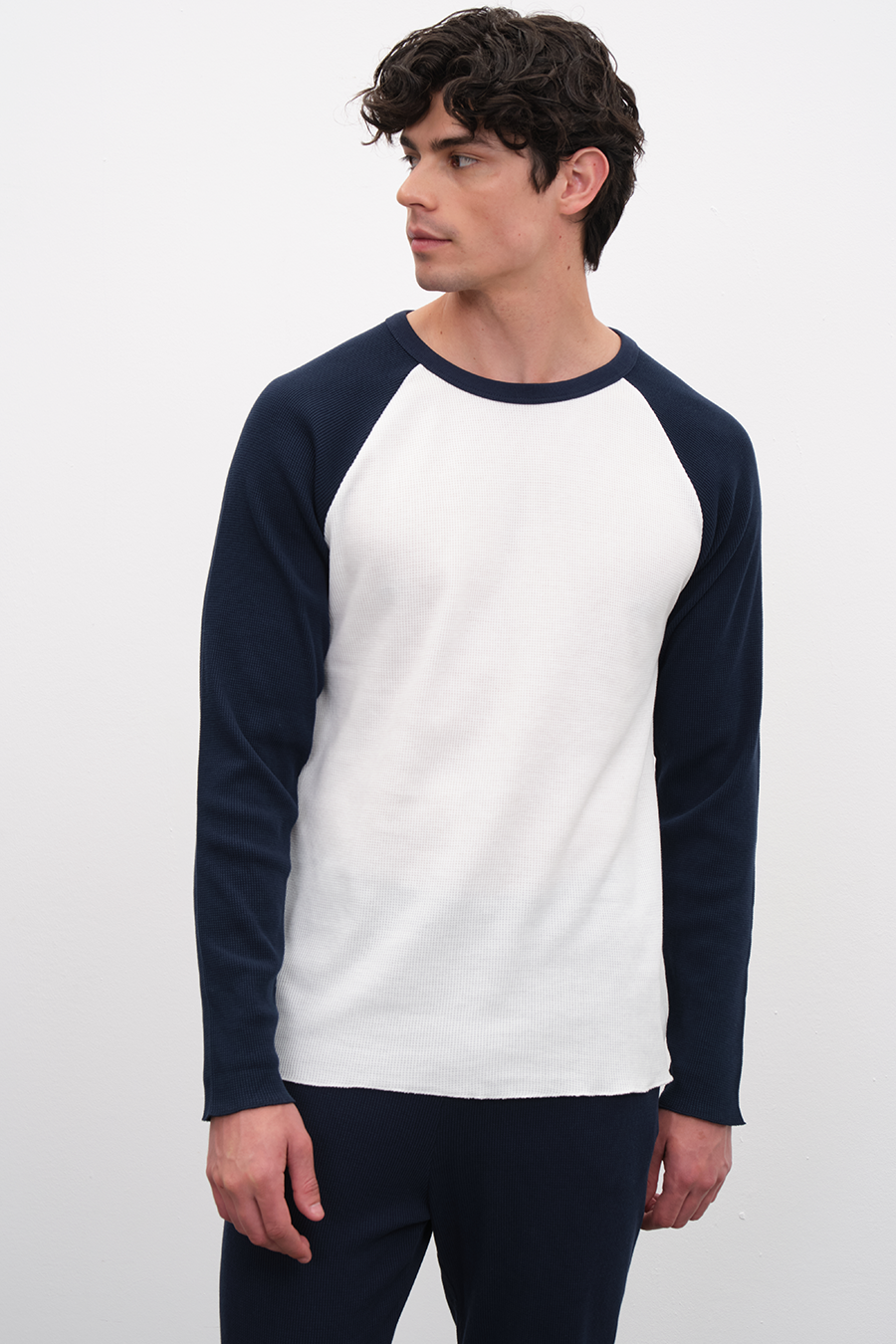 Waffle Cotton Baseball T-shirt/Sweatshirt