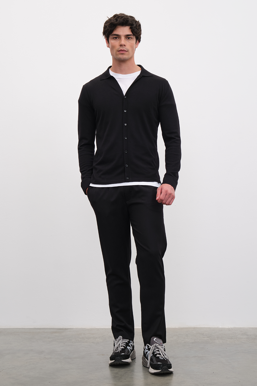 Unisex Cashmere Merino Gömlek Triko