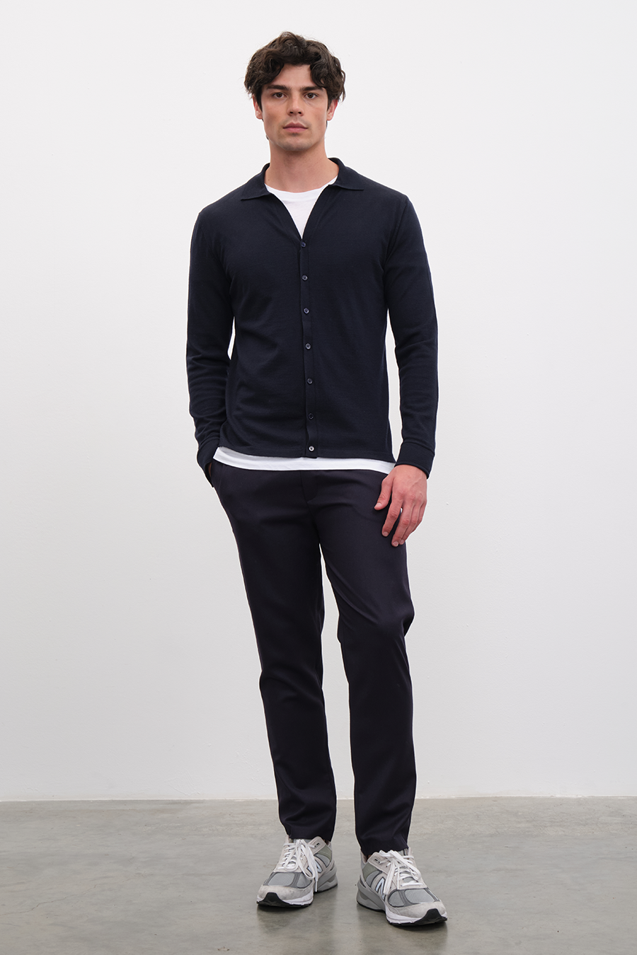 Unisex Cashmere Merino Gömlek Triko