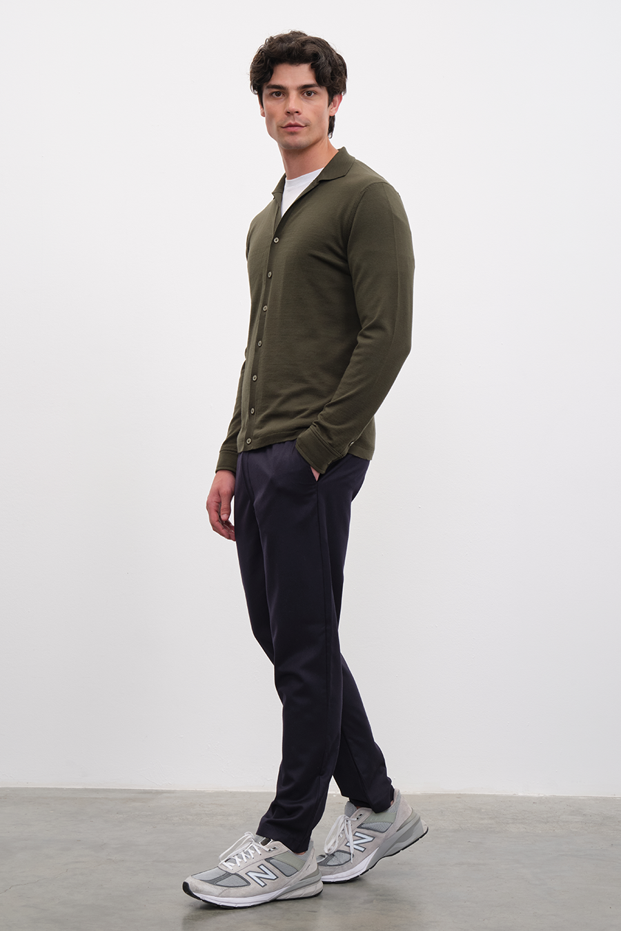 Pull-On Yün Kumaş Pantolon