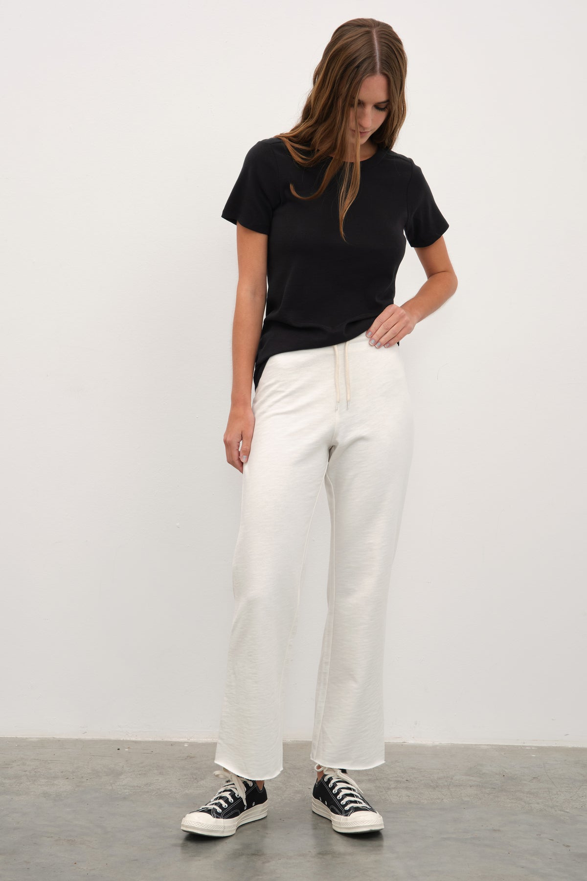 Flamlı Cotton Crop Flare Eşofman Altı