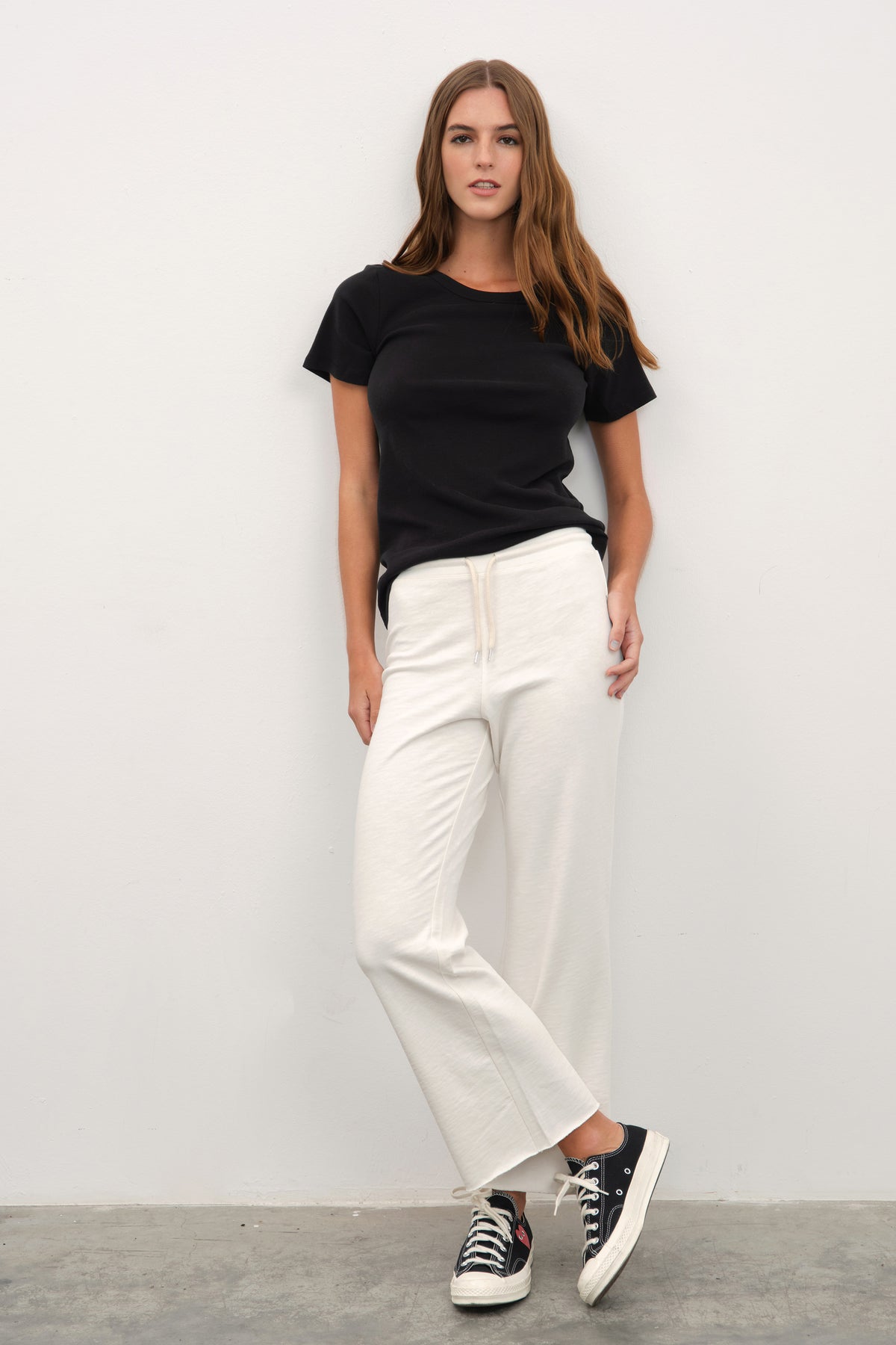 Flamlı Cotton Crop Flare Eşofman Altı
