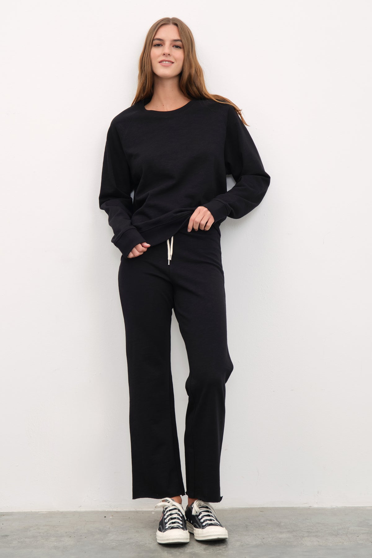 Flamlı Cotton Crop Flare Eşofman Altı