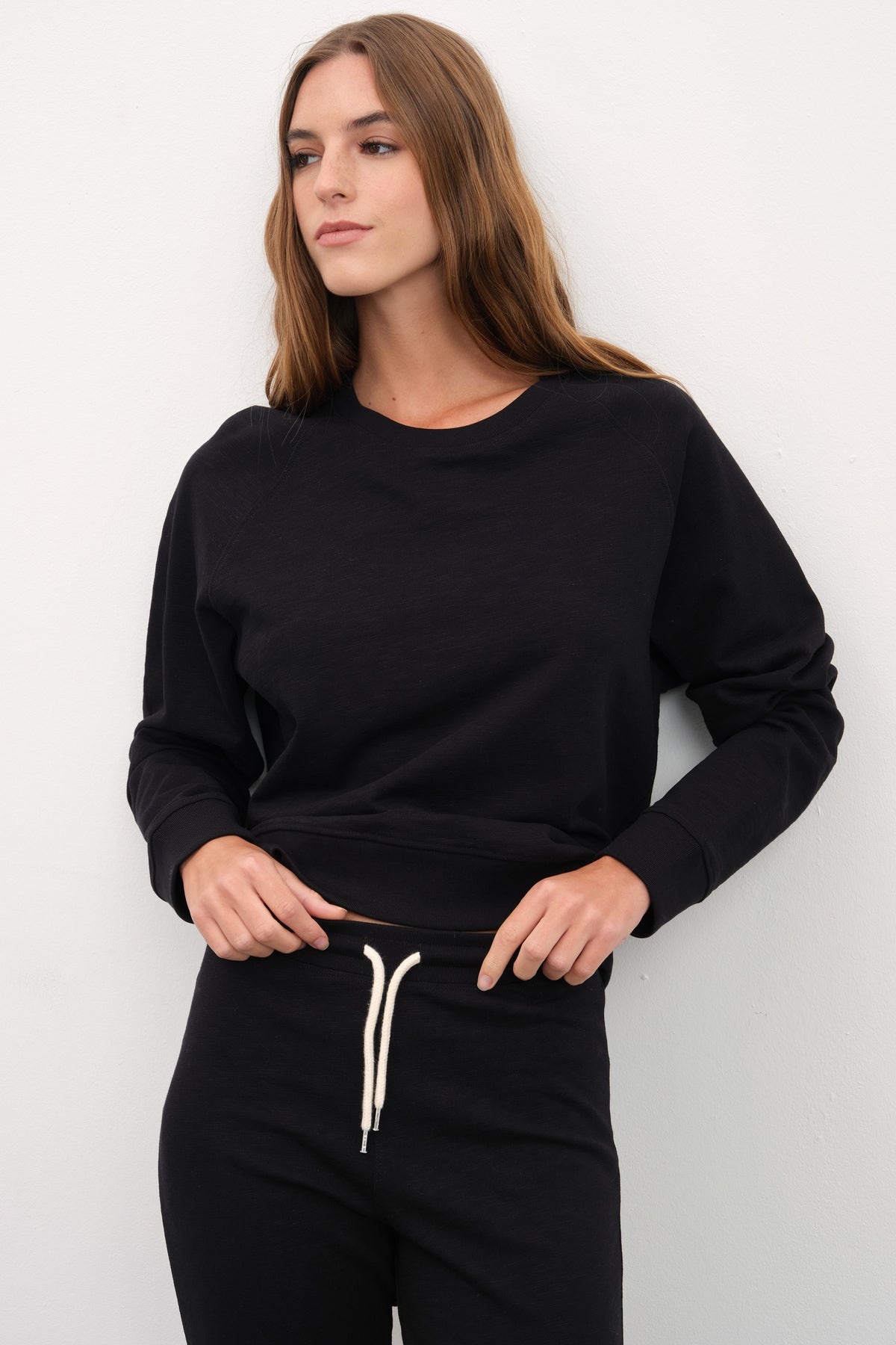 Reglan Kollu Flamlı Cotton Unisex Sweatshirt