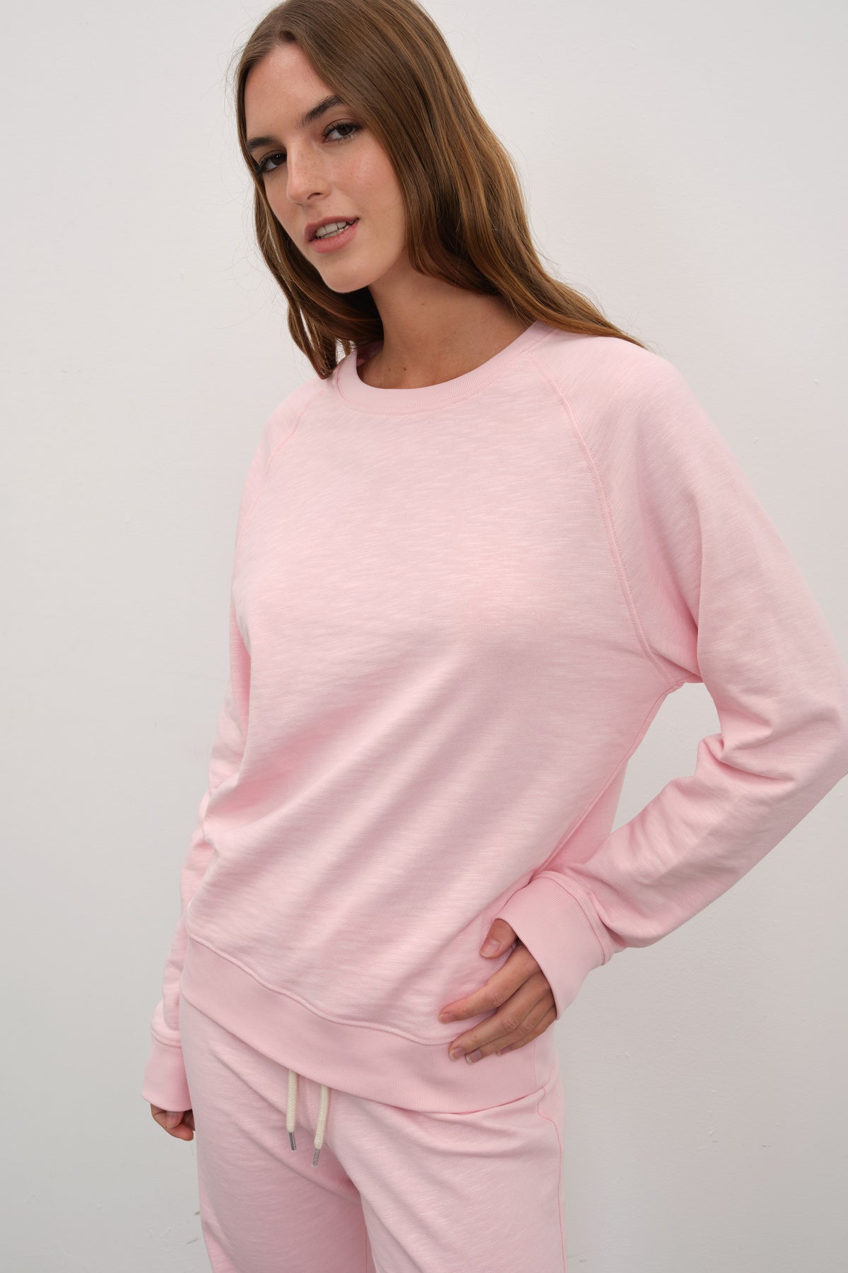 Reglan Kollu Flamlı Cotton Unisex Sweatshirt