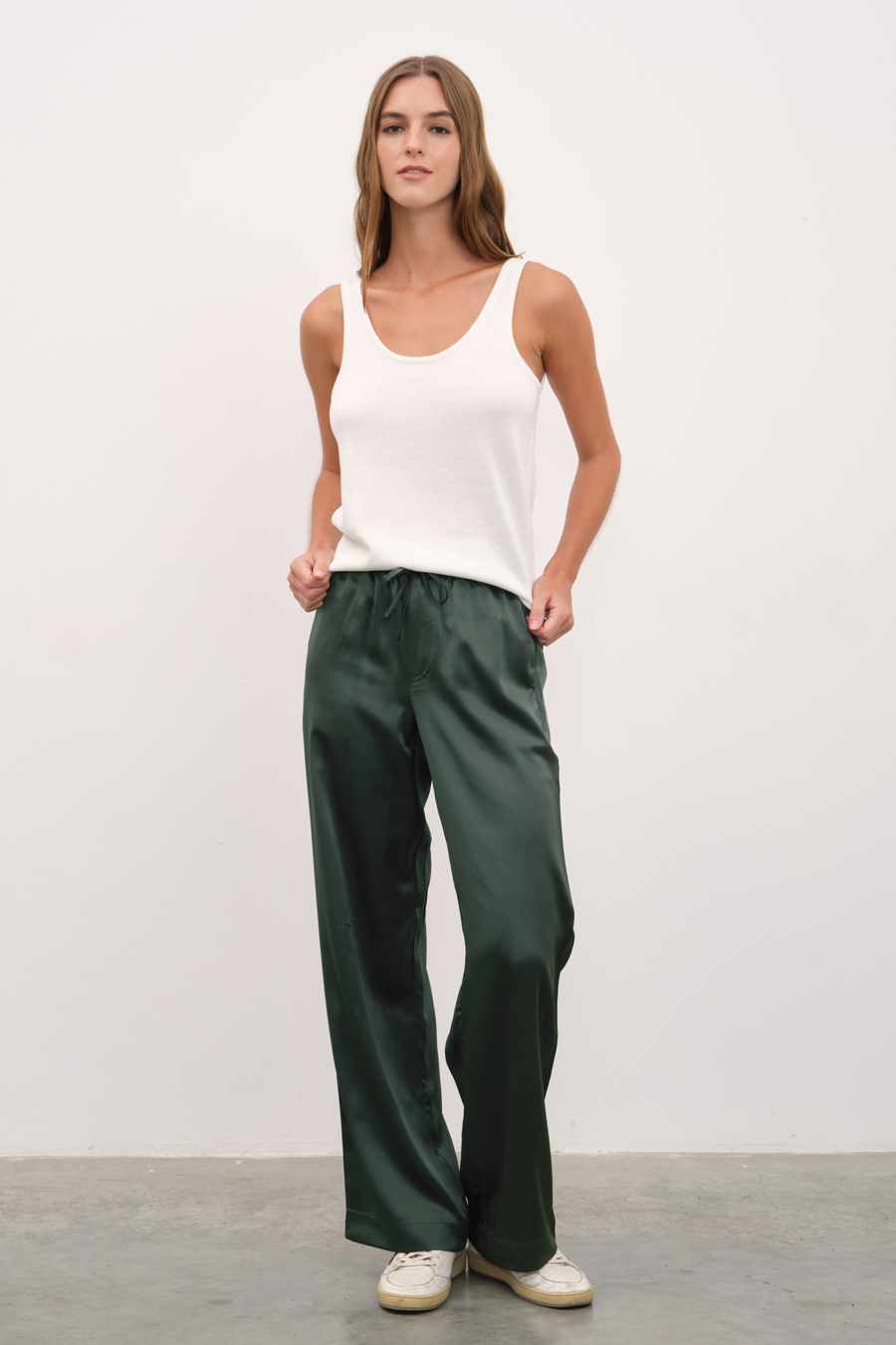 Sırt Dekolteli Cotton Modal Triko Atlet