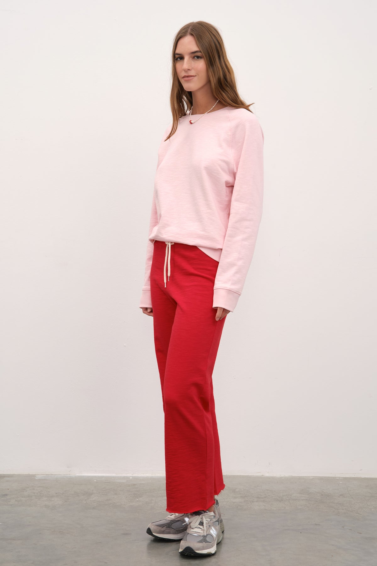 Flamlı Cotton Crop Flare Eşofman Altı