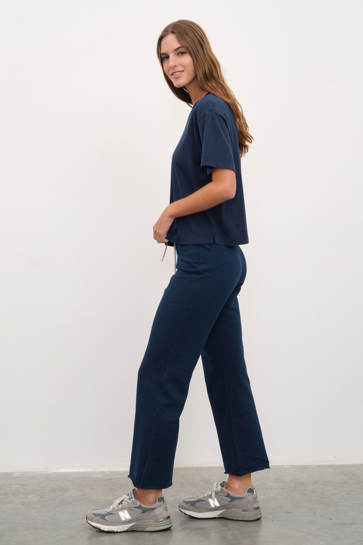 Flamlı Cotton Crop Flare Eşofman Altı