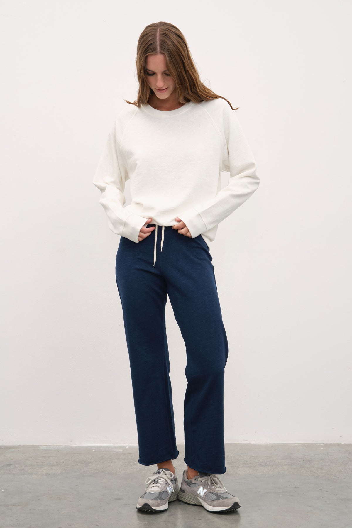 Flamlı Cotton Crop Flare Eşofman Altı