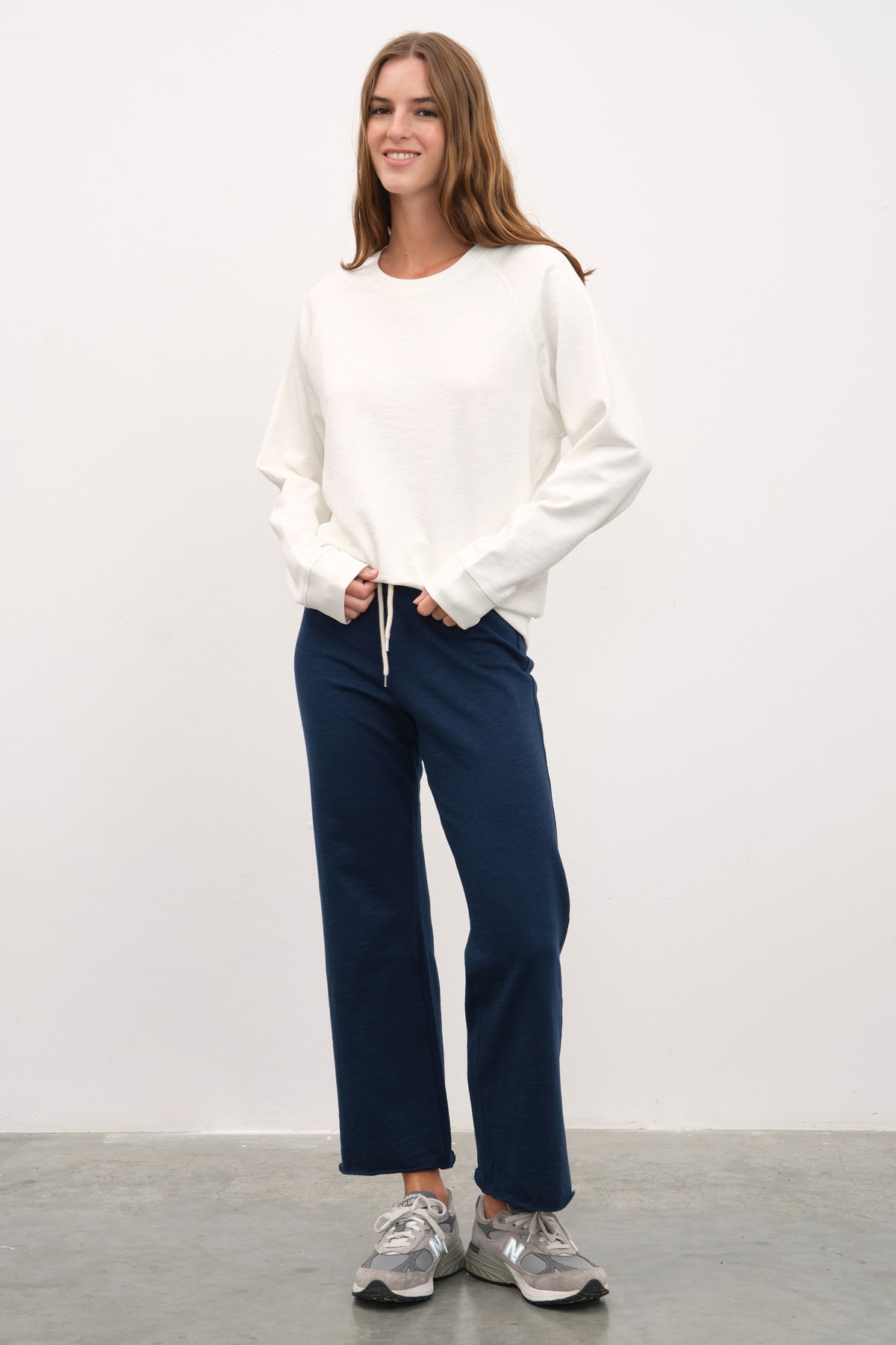 Flamlı Cotton Crop Flare Eşofman Altı