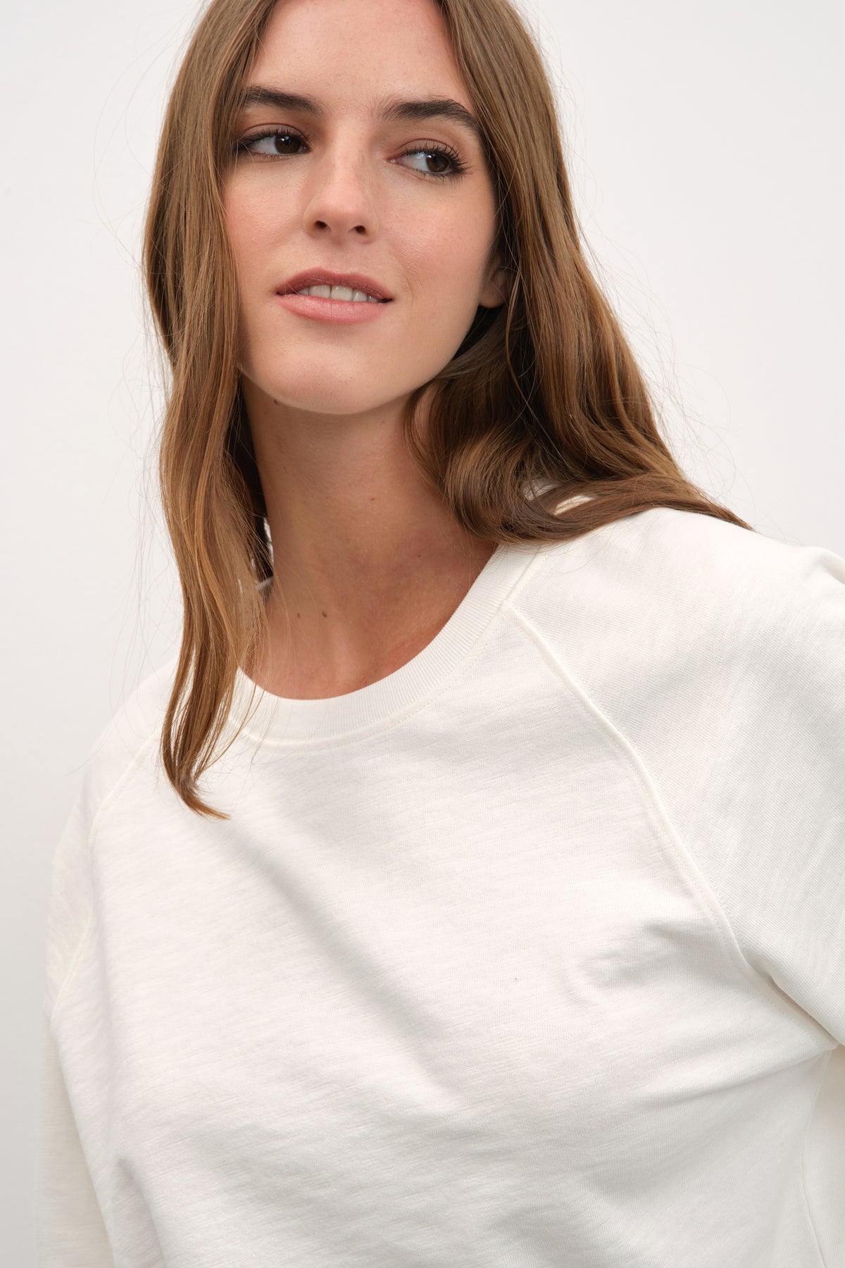 Reglan Kollu Flamlı Cotton Unisex Sweatshirt