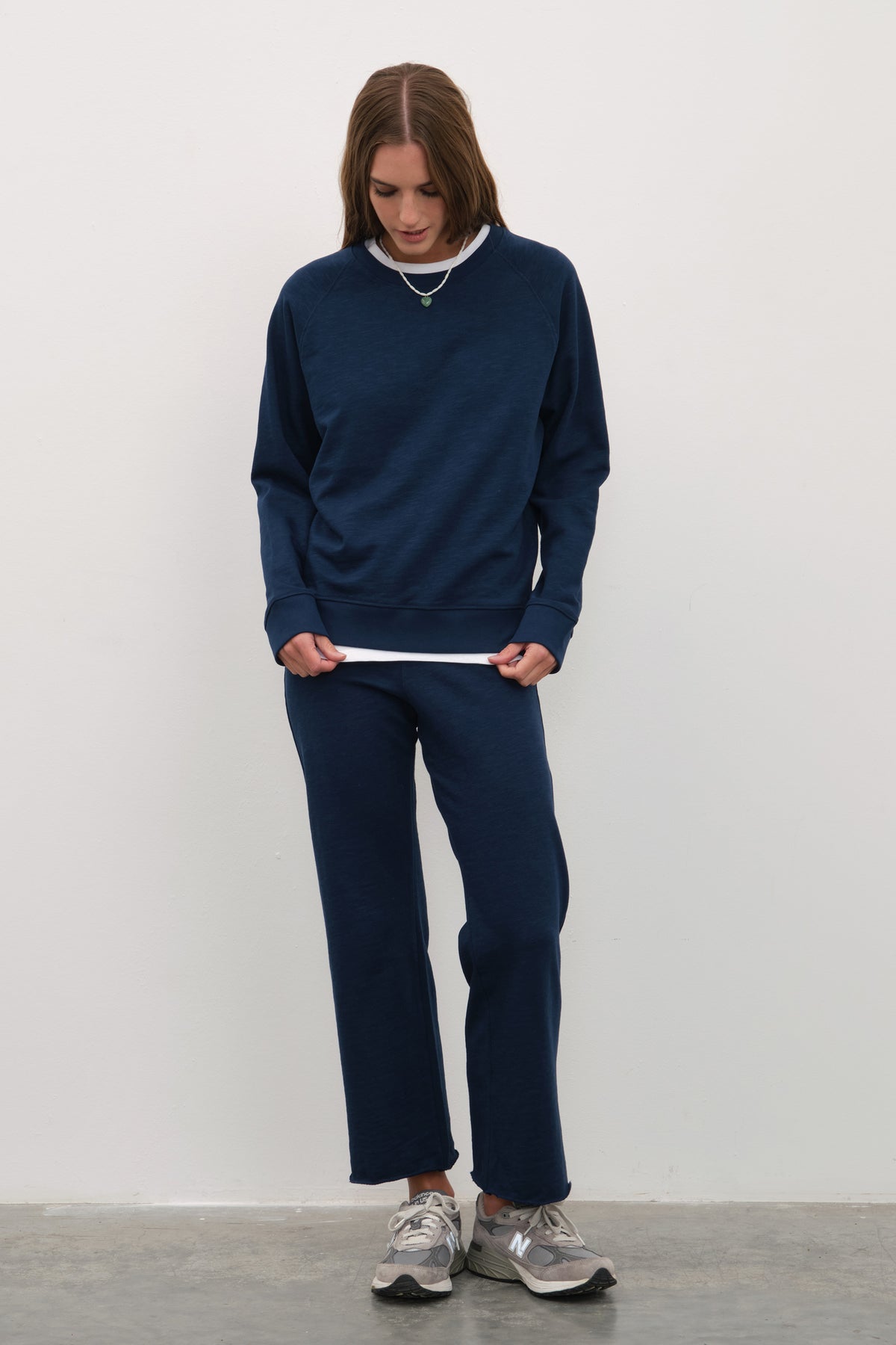 Flamlı Cotton Crop Flare Eşofman Altı