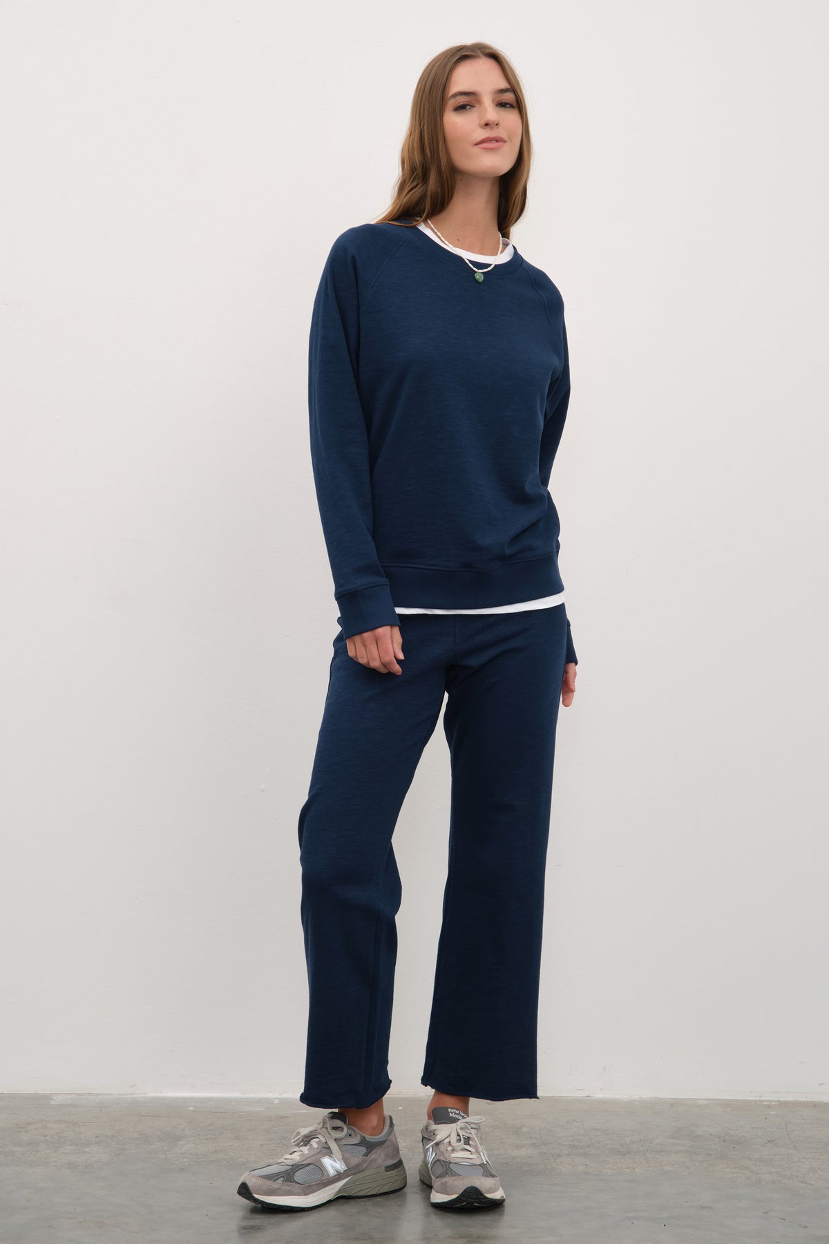 Reglan Kollu Flamlı Cotton Unisex Sweatshirt