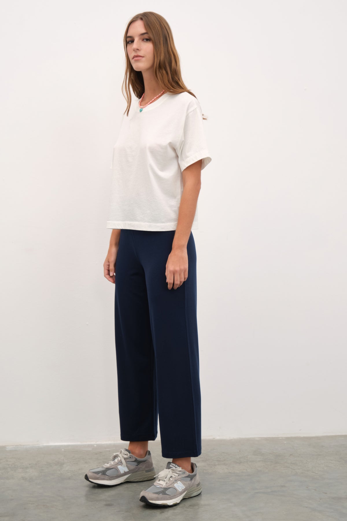 'Live-in' Crop Flare Krep TENCEL™ Pantolon