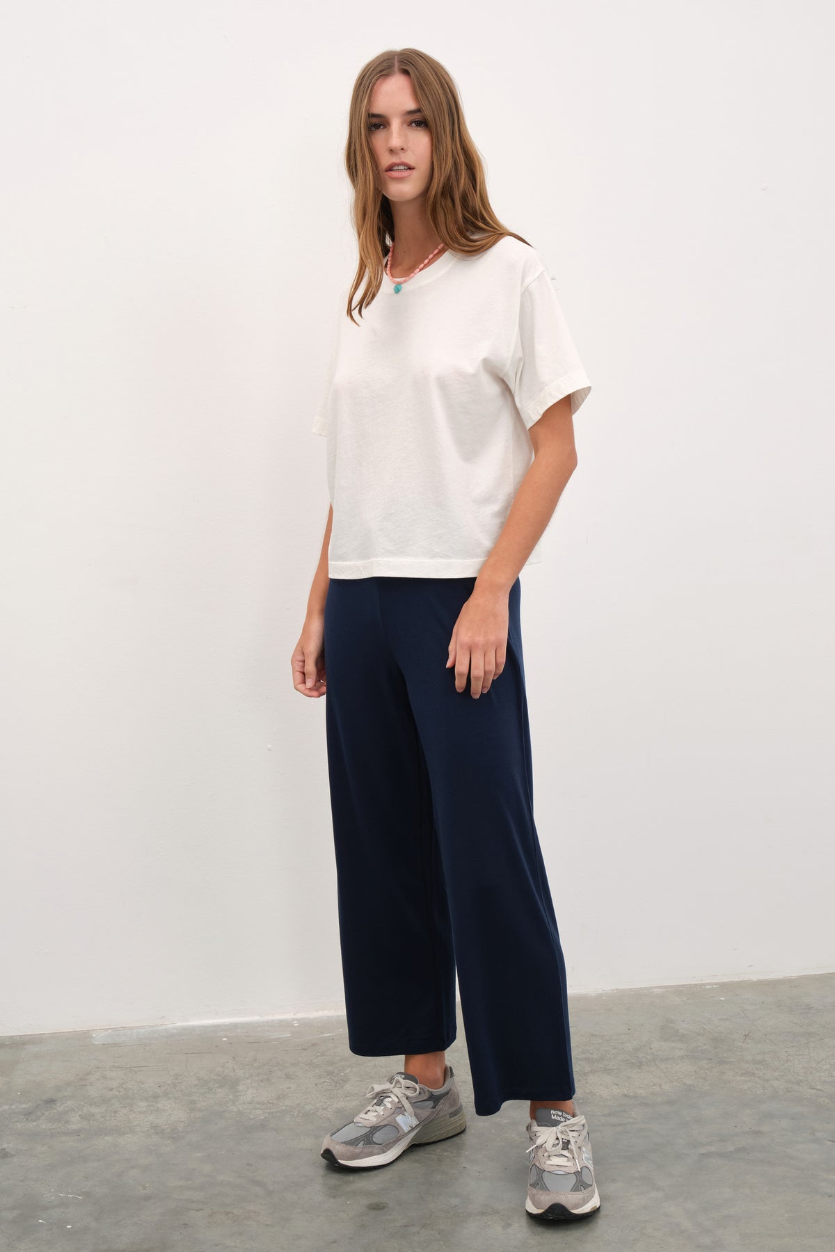 'Live-in' Crop Flare Krep TENCEL™ Pantolon