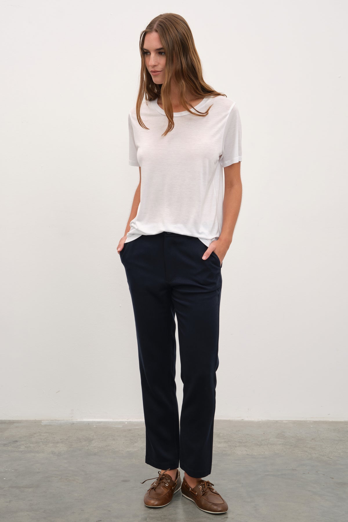 Featherweight Bisiklet Yakalı Lyocell T-shirt (TENCEL™)