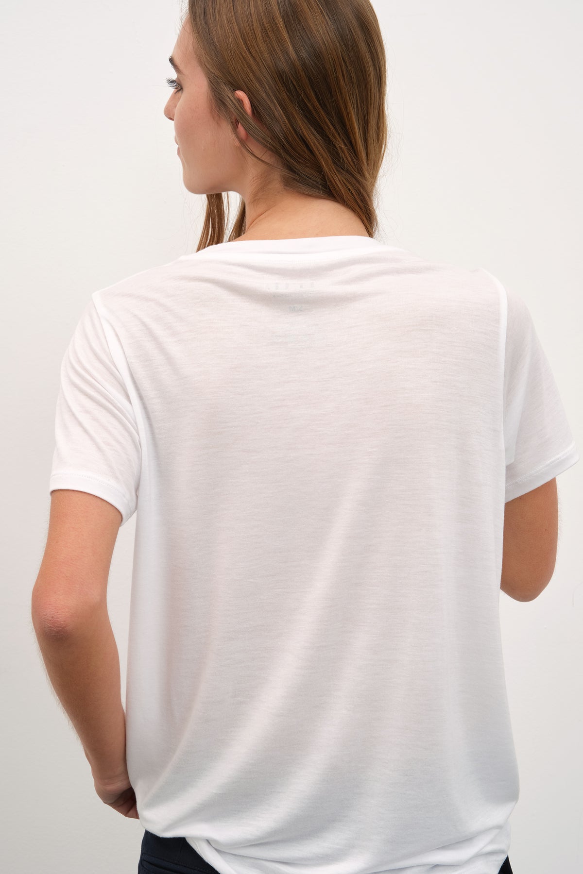Featherweight Bisiklet Yakalı Lyocell T-shirt (TENCEL™)