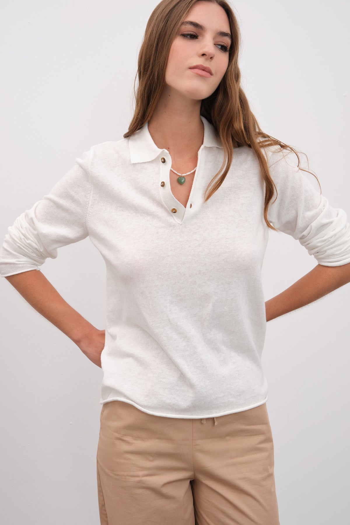 Polo Yakalı Cotton Linen Lightweight Unisex Triko