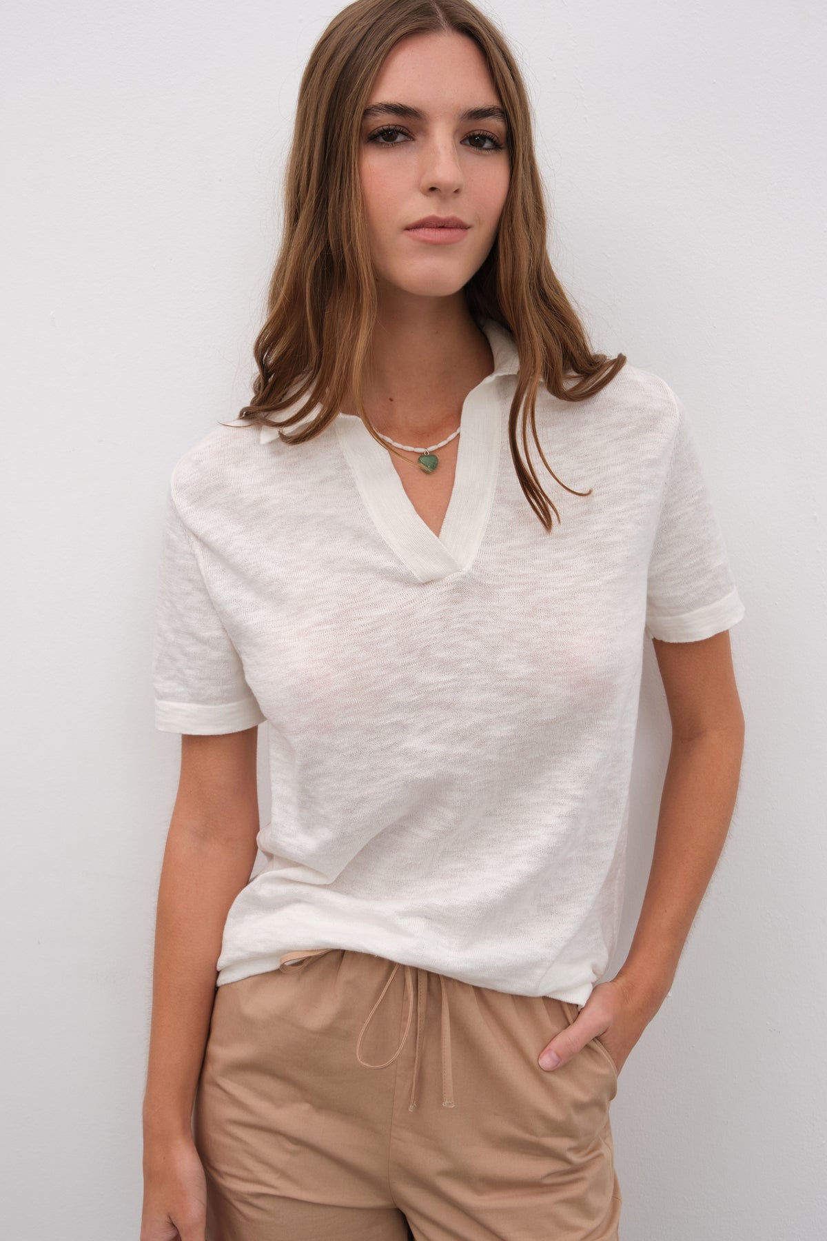 Polo Yakalı Flamlı Cotton Unisex Triko T-shirt
