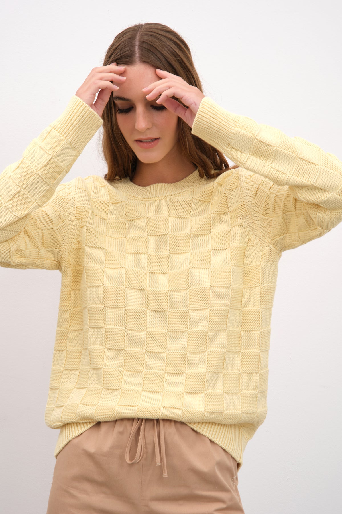 Cotton Modal Damalı Triko