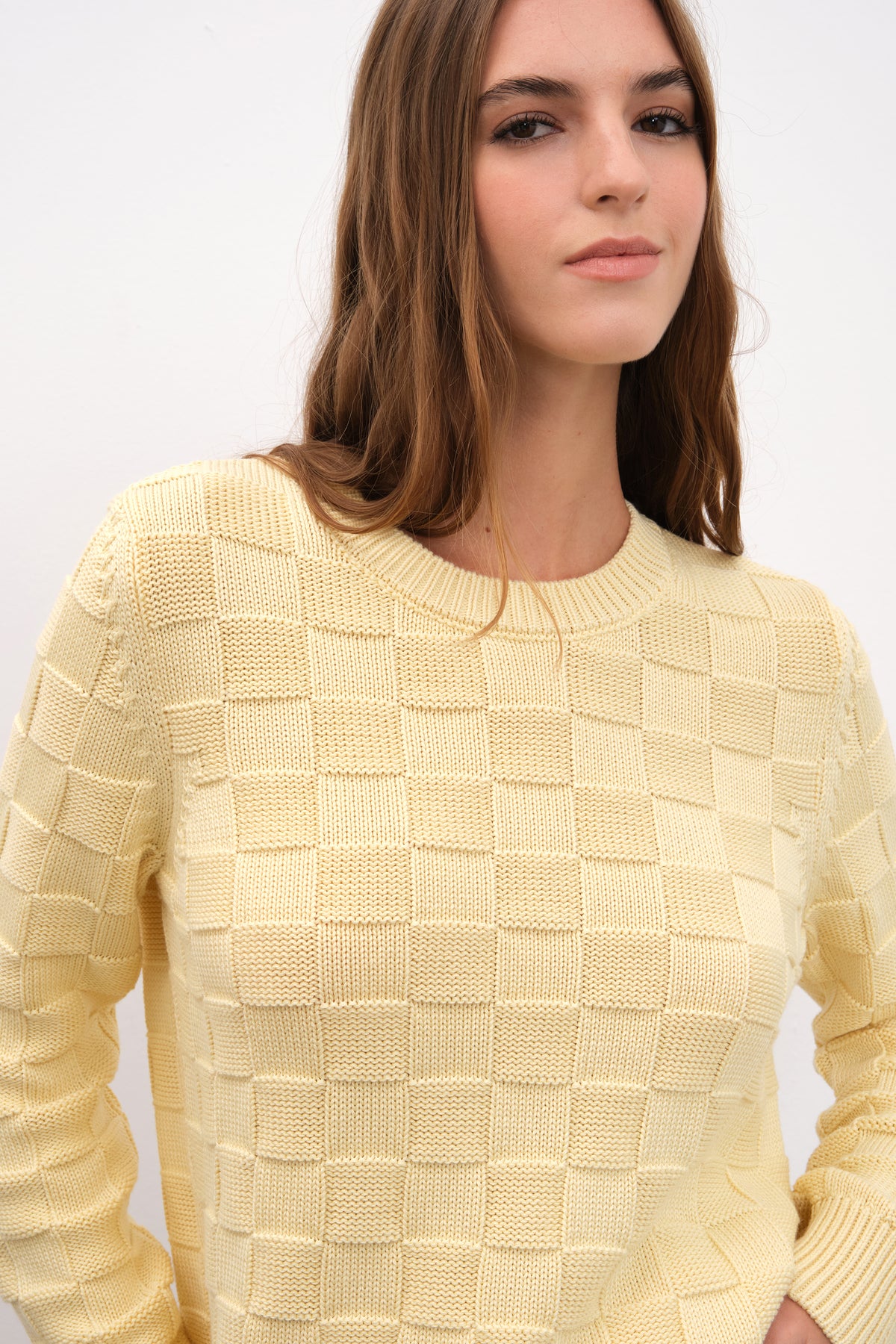 Cotton Modal Damalı Triko