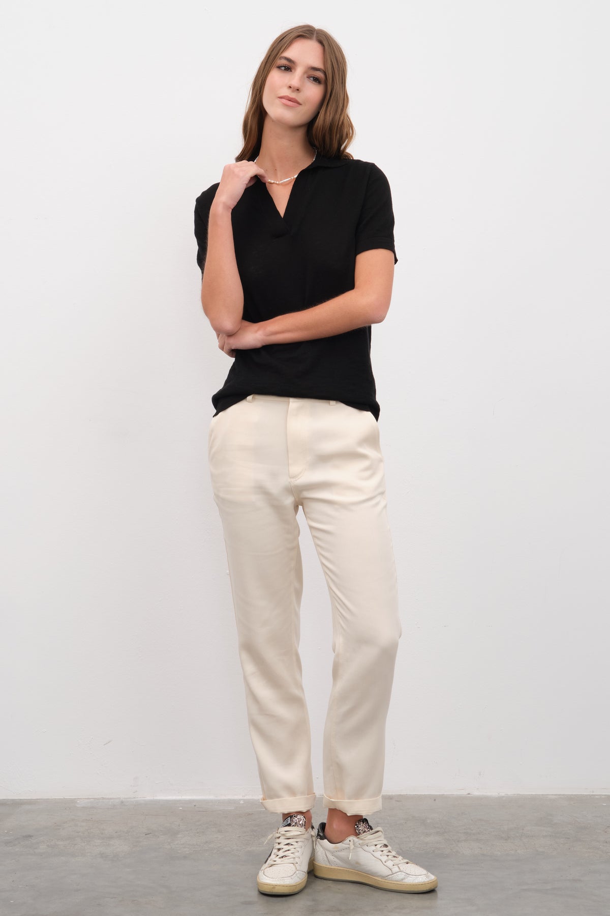 Polo Yakalı Flamlı Cotton Unisex Triko T-shirt