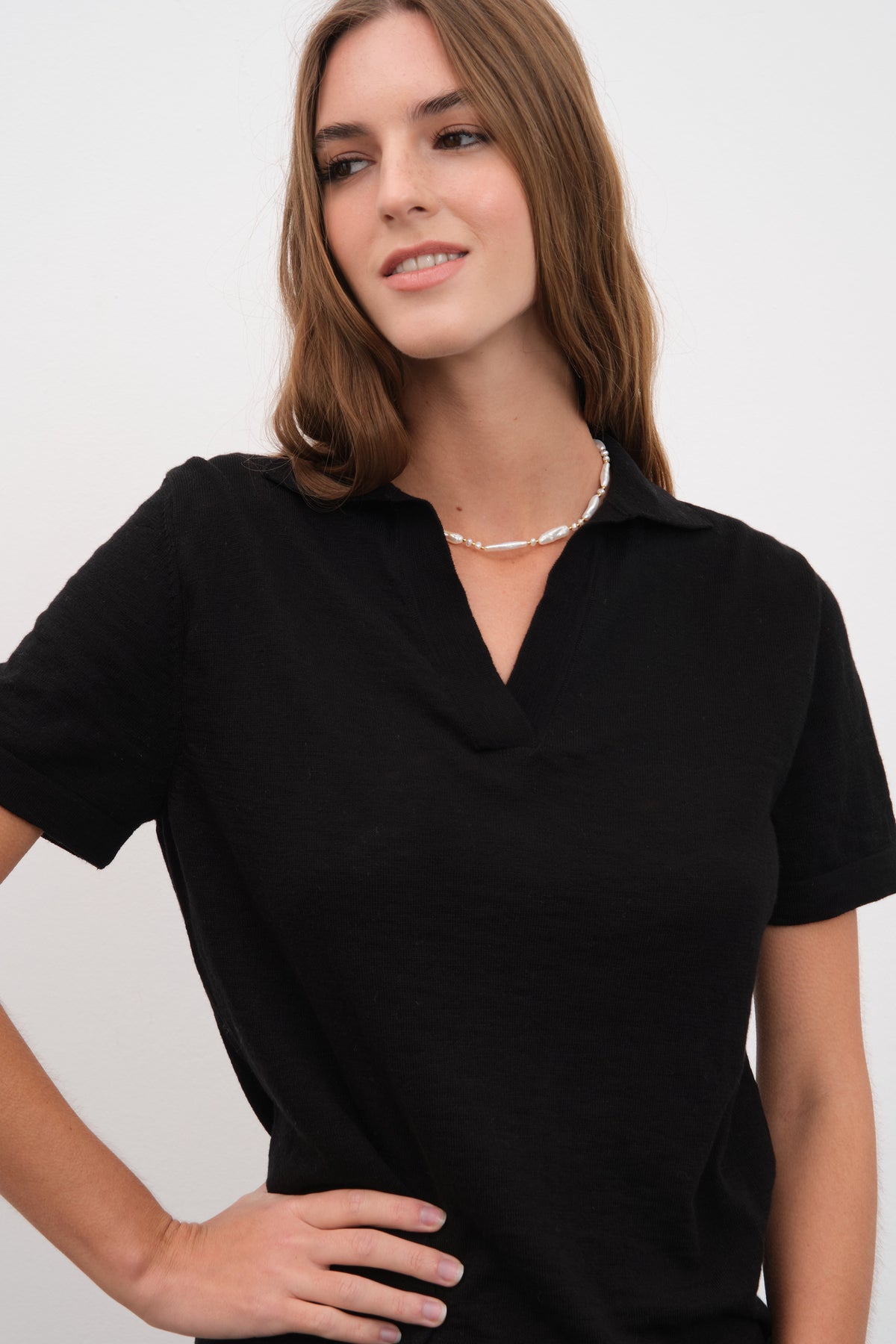 Polo Yakalı Flamlı Cotton Unisex Triko T-shirt