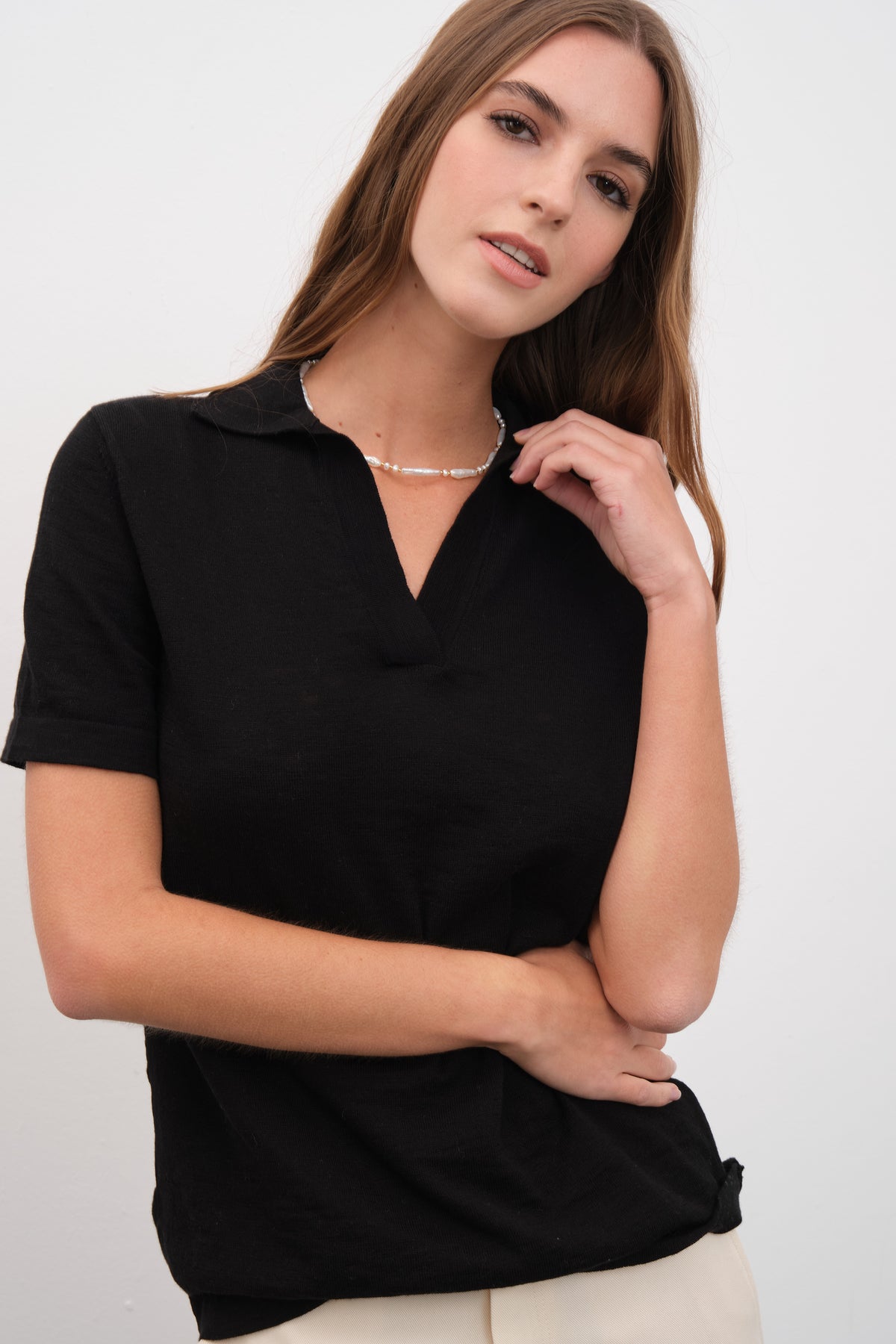 Polo Yakalı Flamlı Cotton Unisex Triko T-shirt