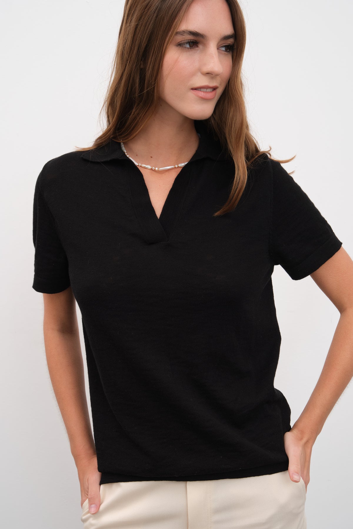 Polo Yakalı Flamlı Cotton Unisex Triko T-shirt