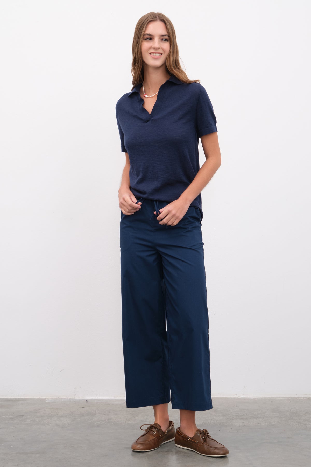 Polo Yakalı Flamlı Cotton Unisex Triko T-shirt