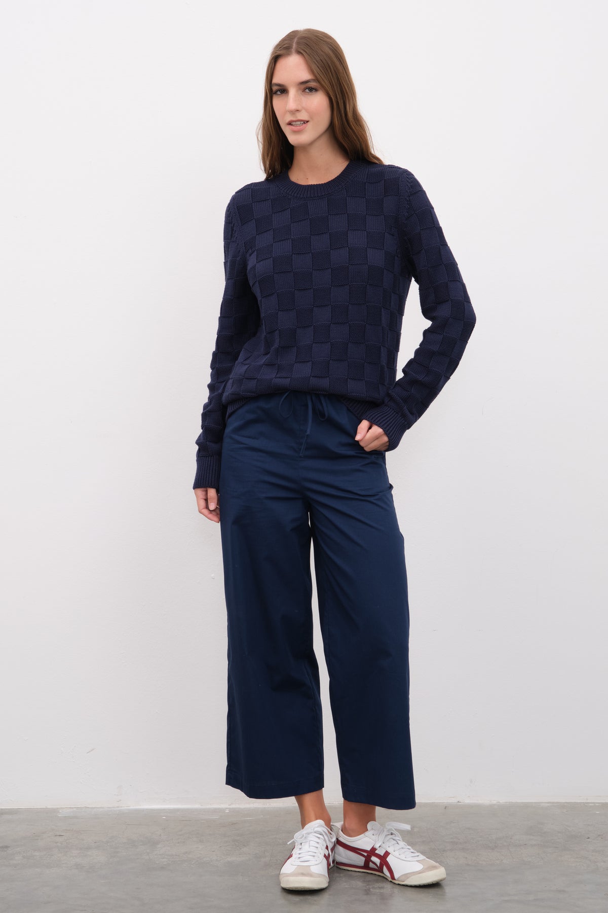 Cotton Modal Damalı Triko