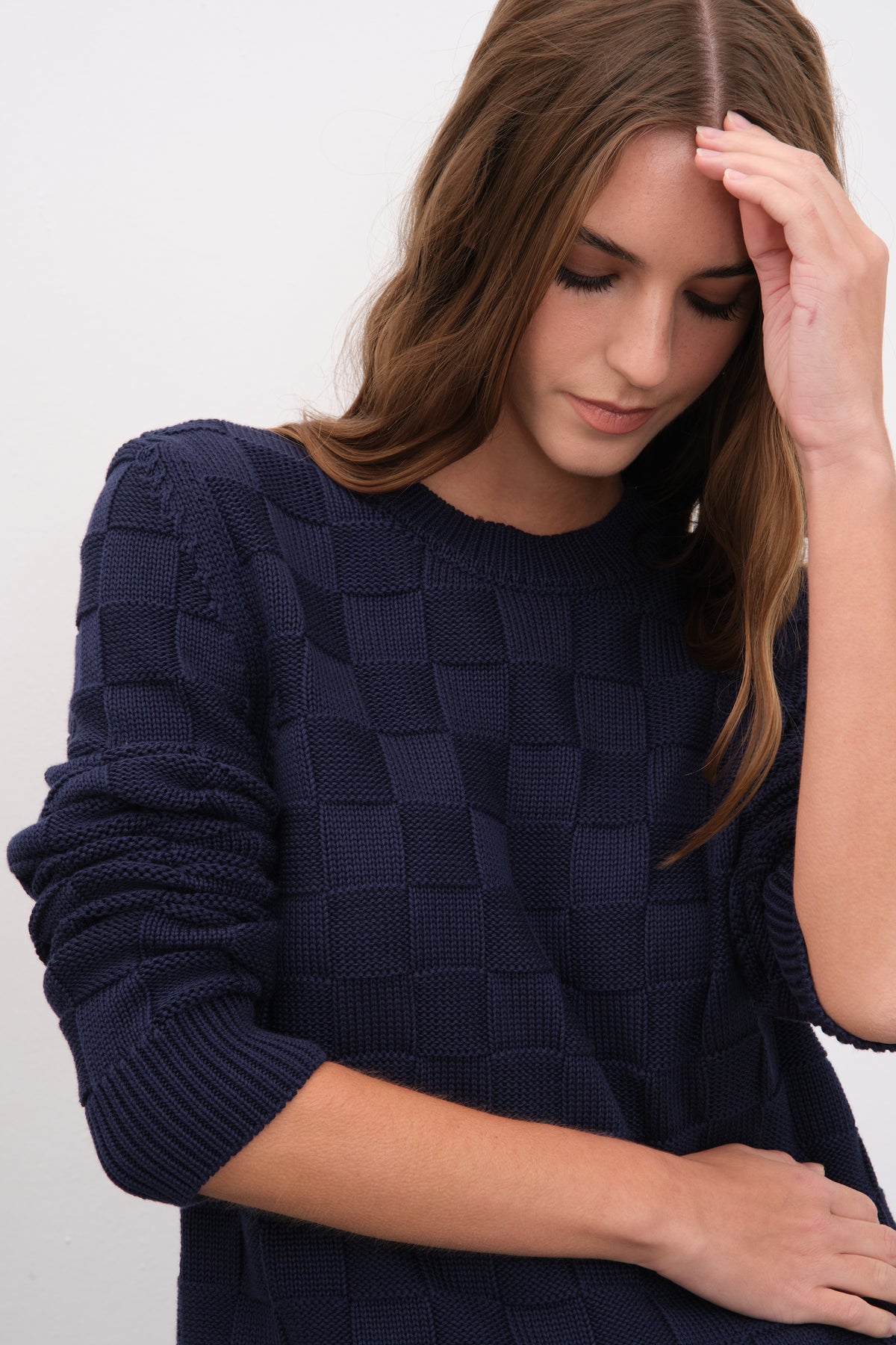 Cotton Modal Damalı Triko