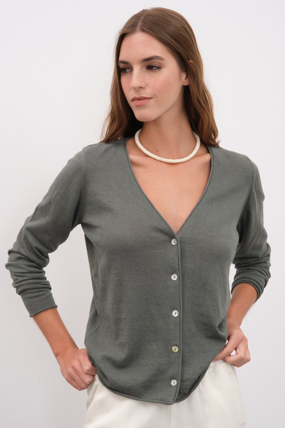 Cotton Linen Lightweight Hırka