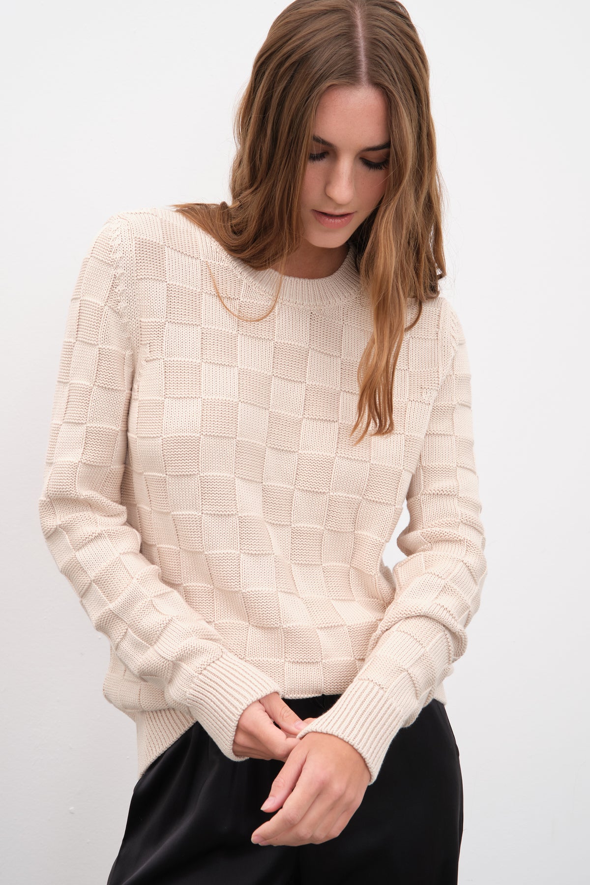 Cotton Modal Damalı Triko