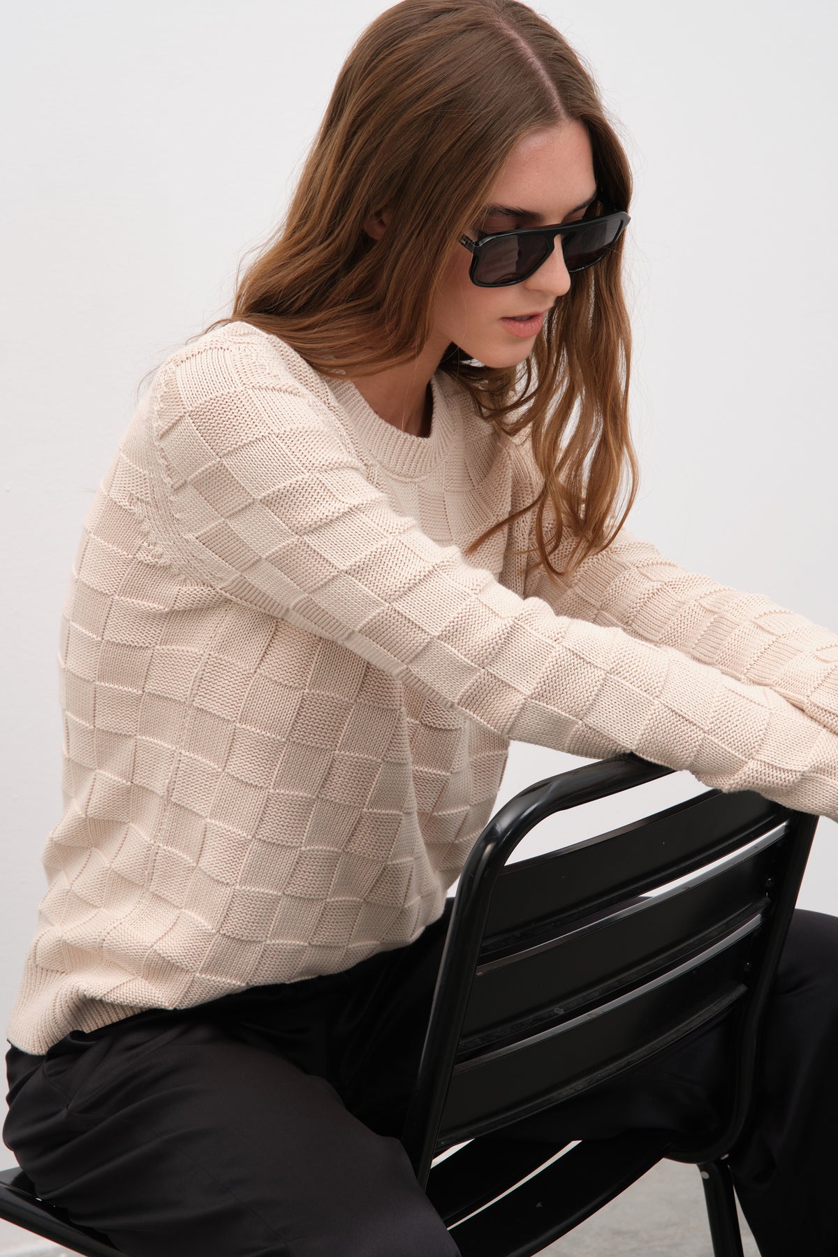 Cotton Modal Damalı Triko