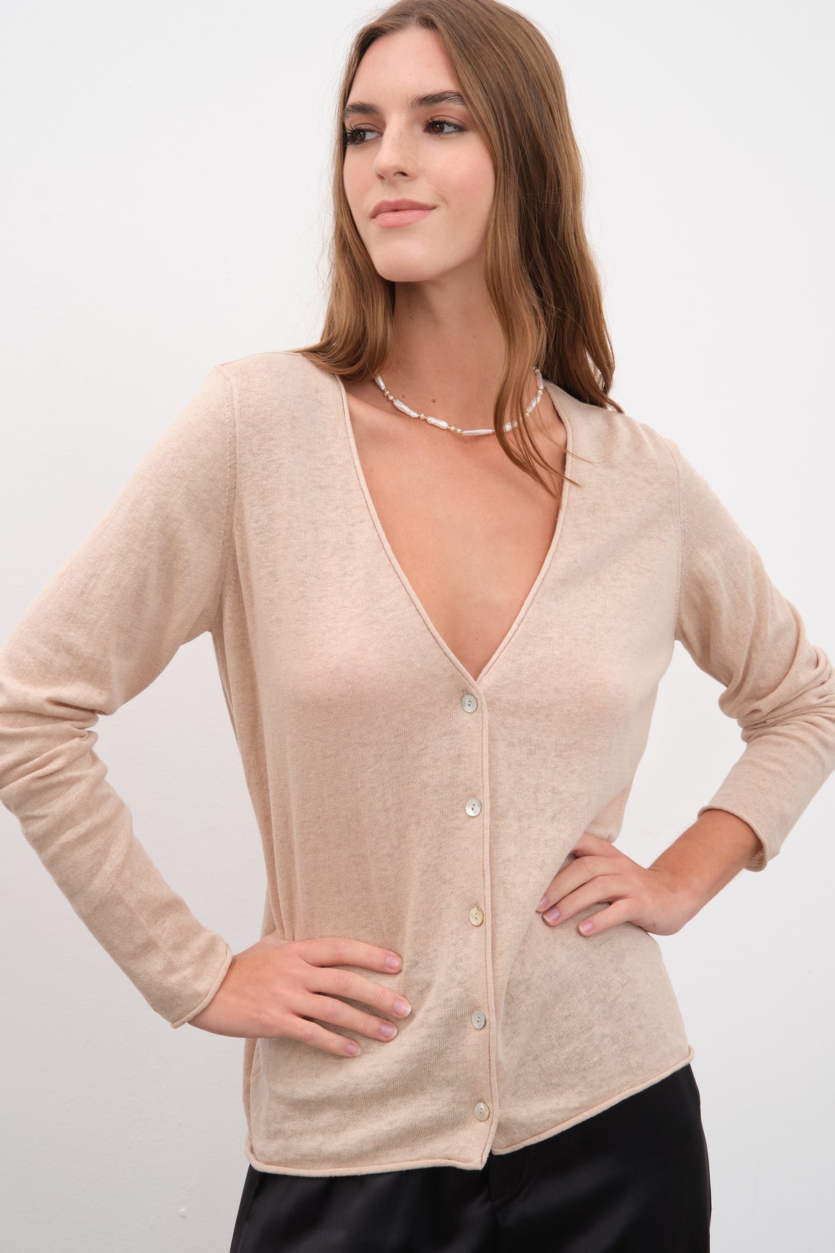 Cotton Linen Lightweight Hırka