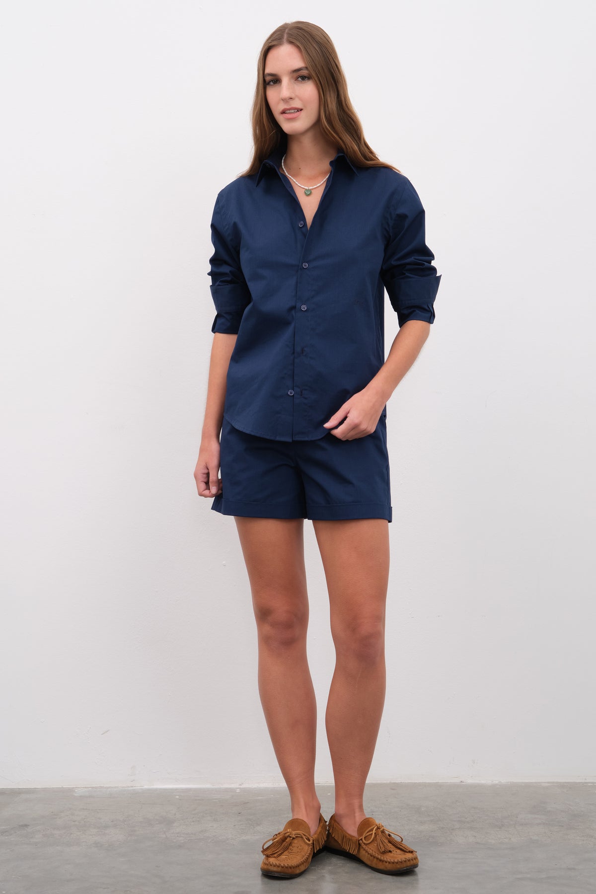 Pull-On Poplin Short