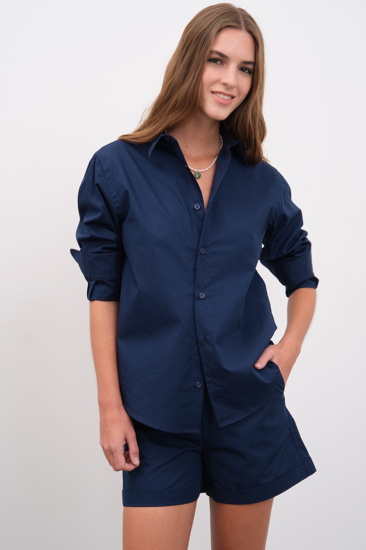 Pull-On Poplin Short
