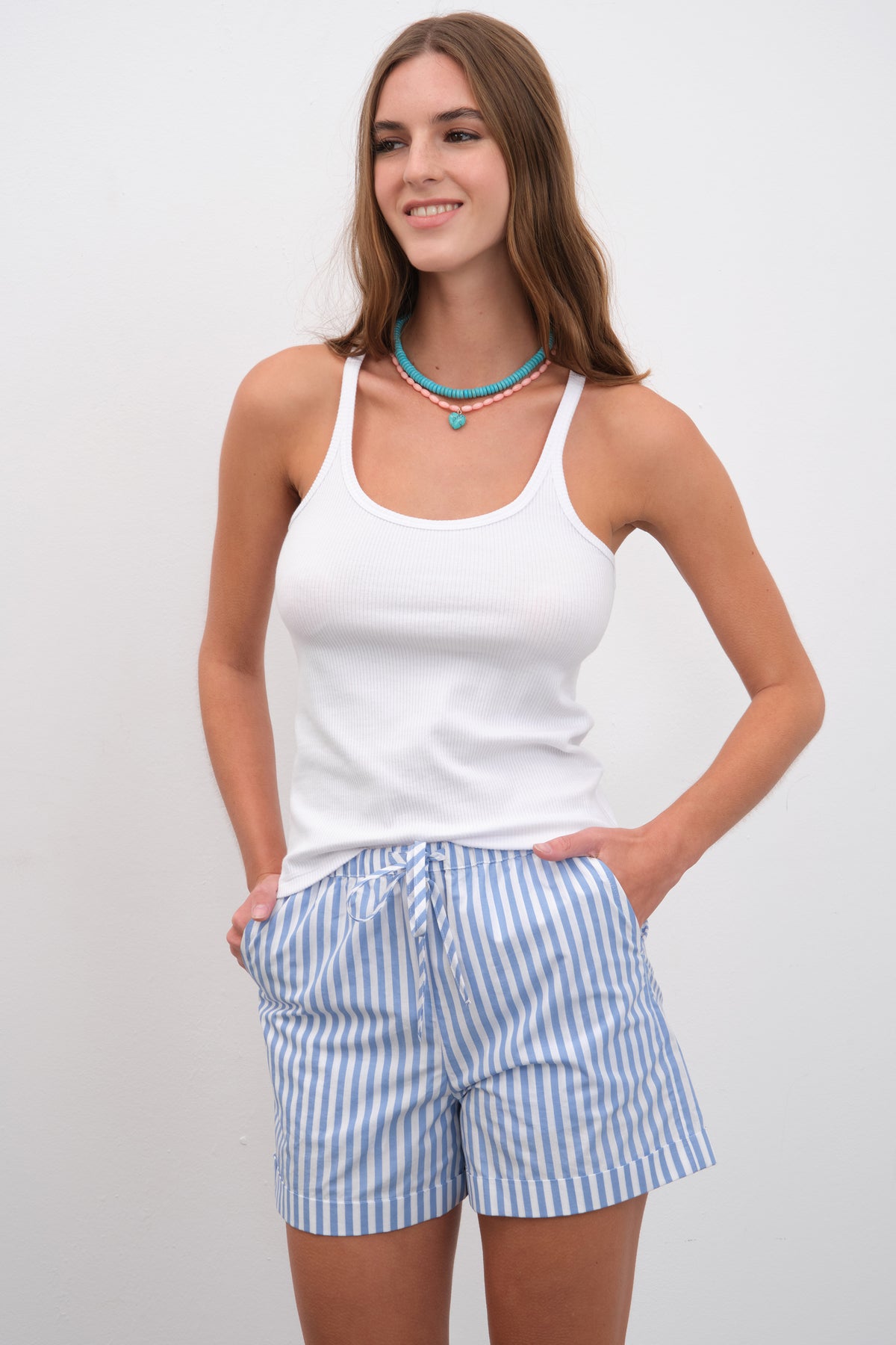 Pull-On Poplin Short