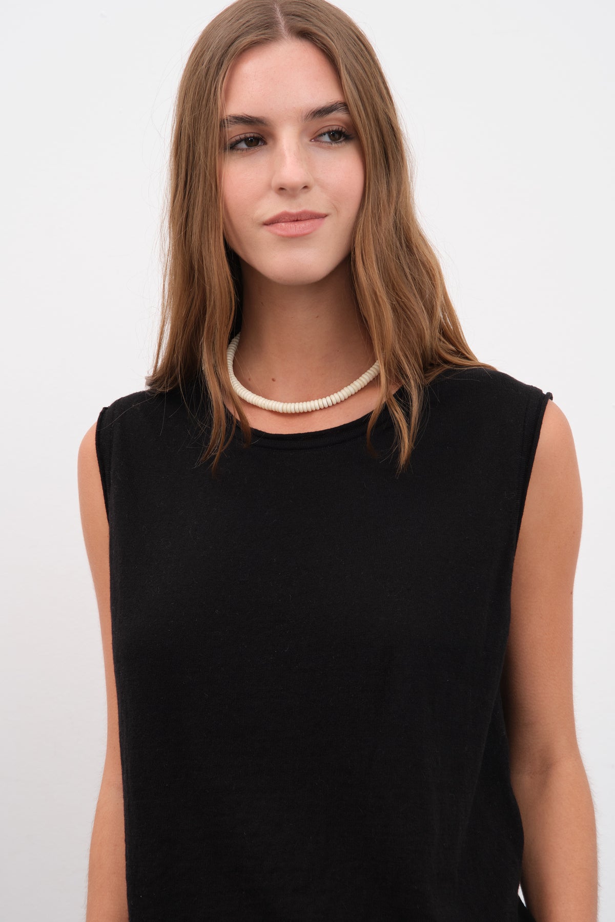 Cotton Linen Lightweight Triko Muscle Tee