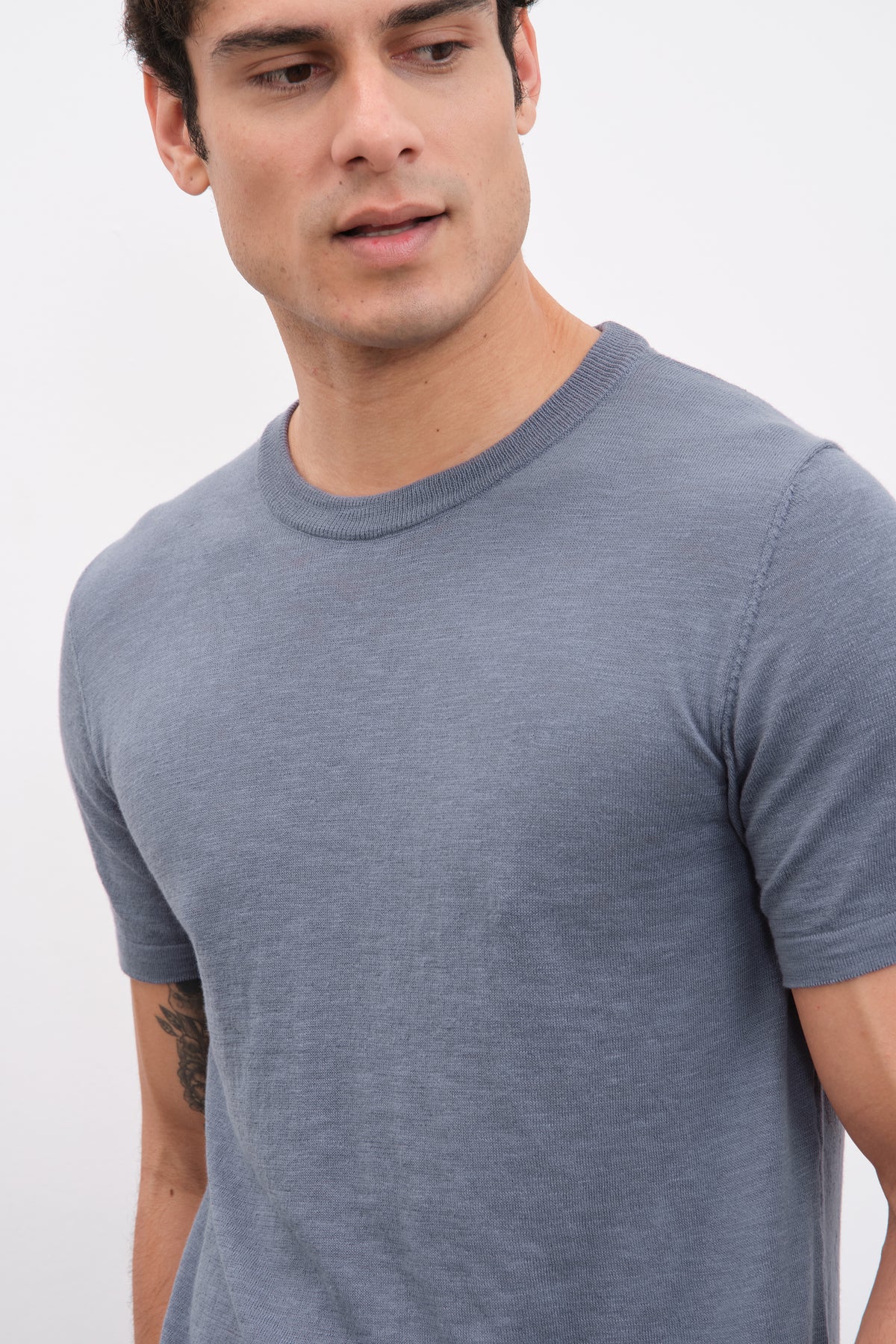 Flamlı Cotton Unisex Triko T-shirt