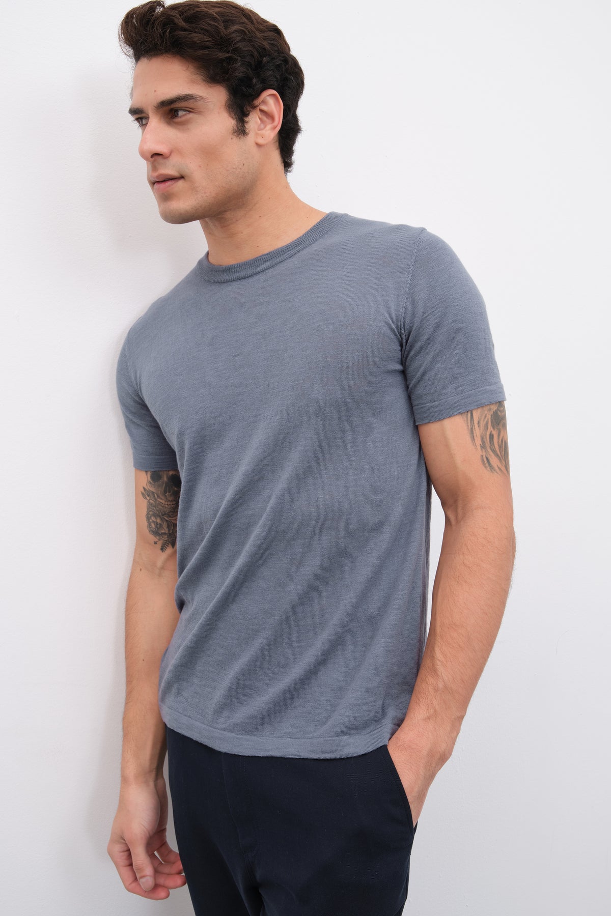 Flamlı Cotton Unisex Triko T-shirt