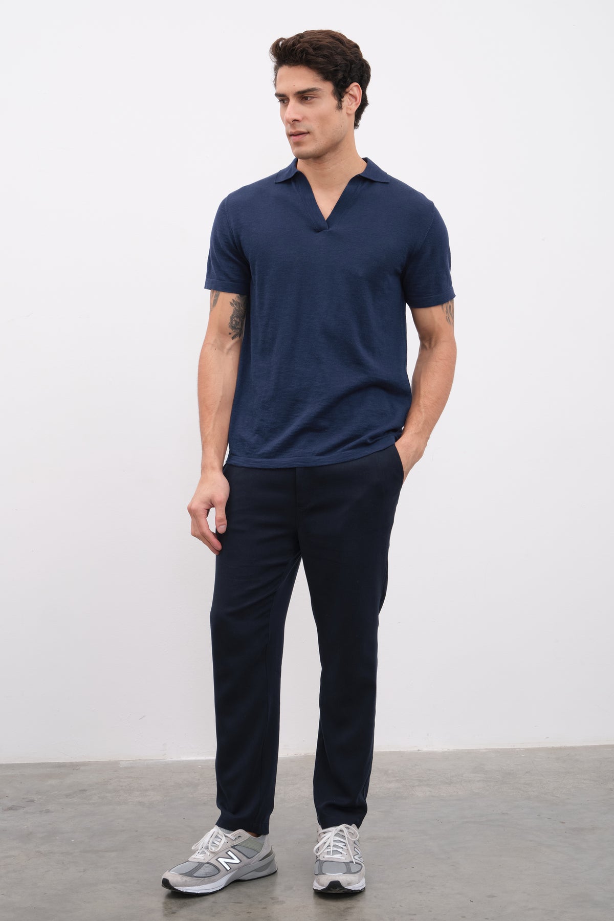 Polo Yakalı Flamlı Cotton Unisex Triko T-shirt