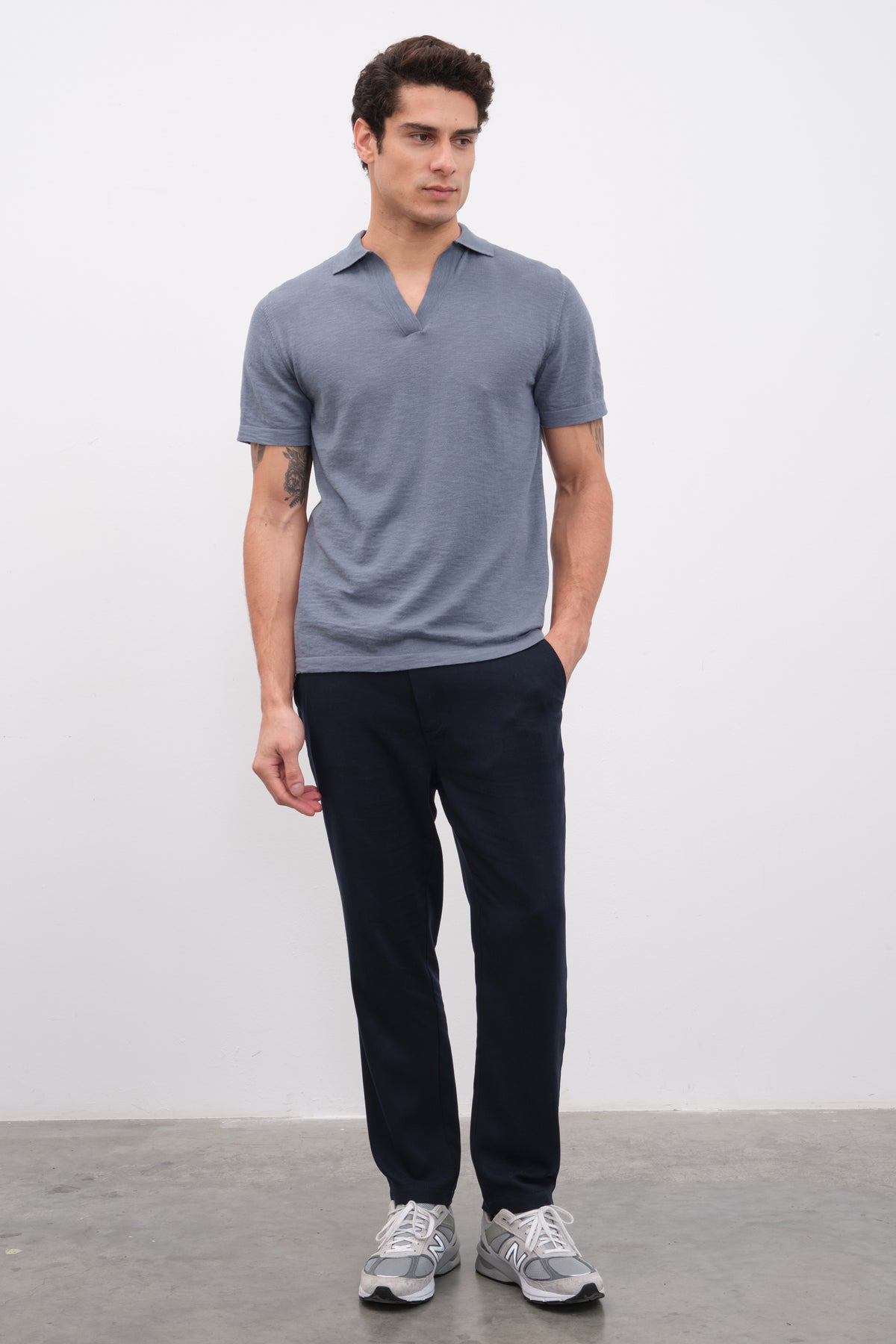 Polo Yakalı Flamlı Cotton Unisex Triko T-shirt
