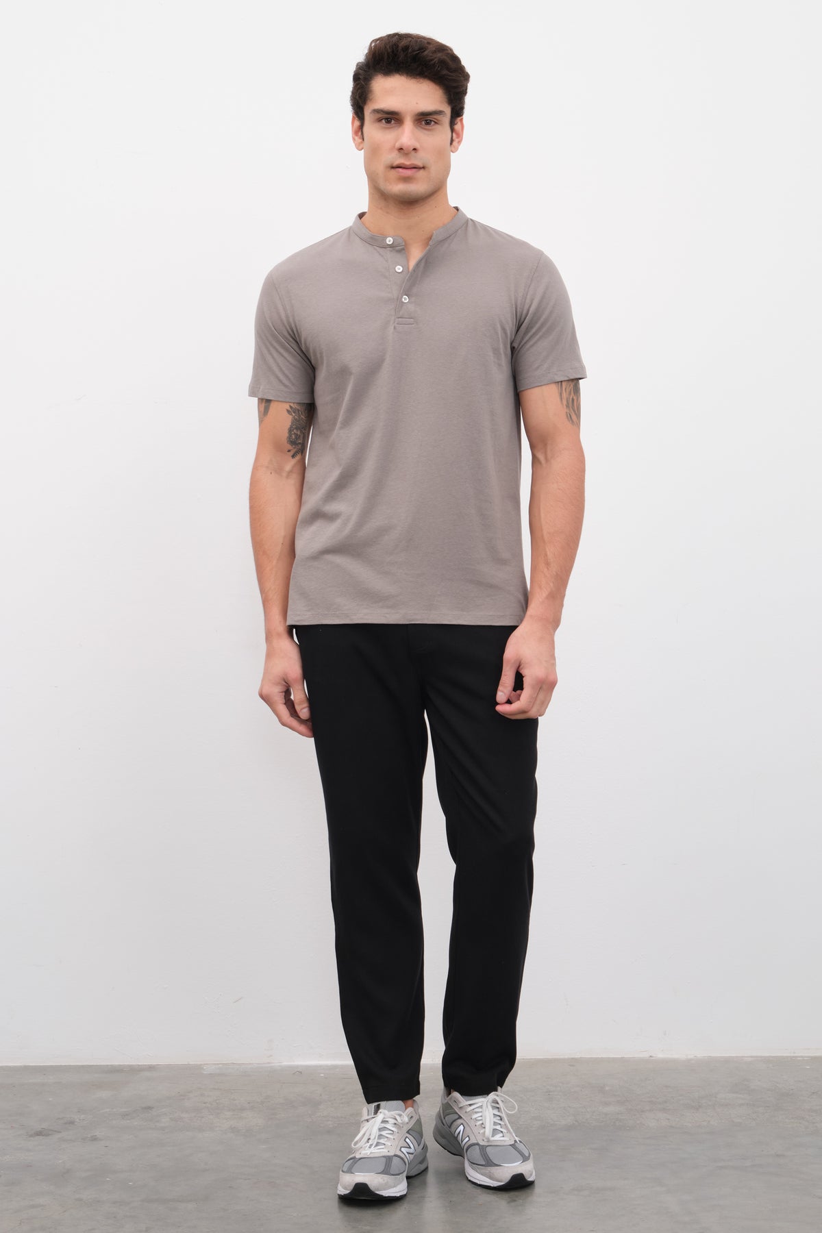 Nopeli Cotton Hakim Yakalı T-shirt