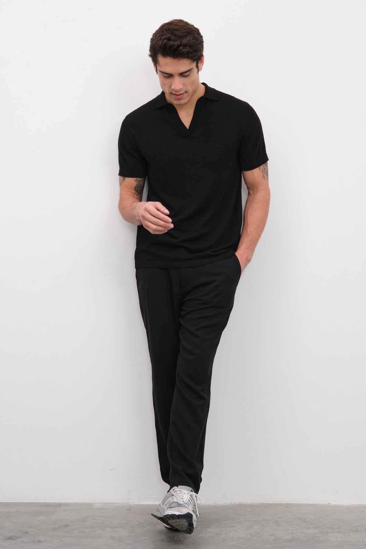 Polo Yakalı Flamlı Cotton Unisex Triko T-shirt