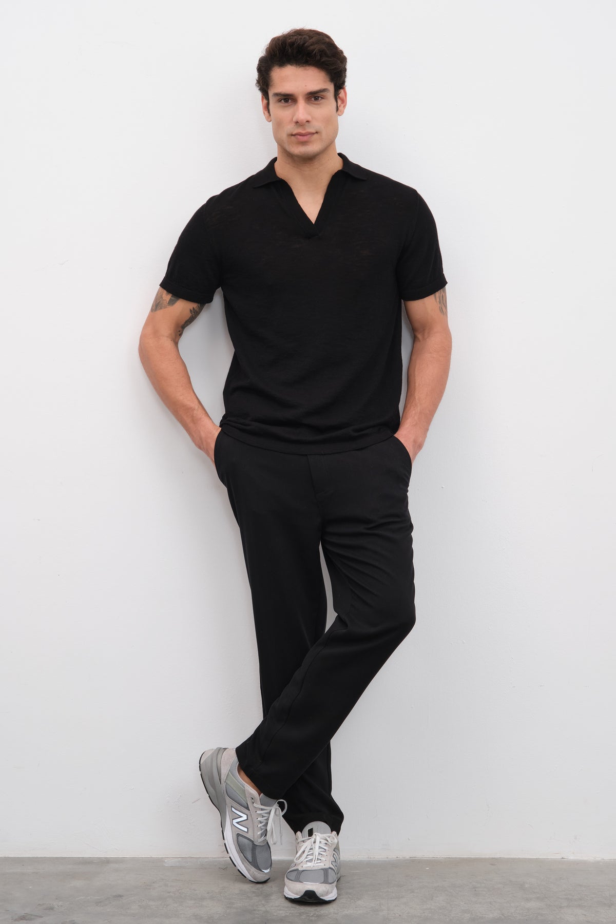 Polo Yakalı Flamlı Cotton Unisex Triko T-shirt