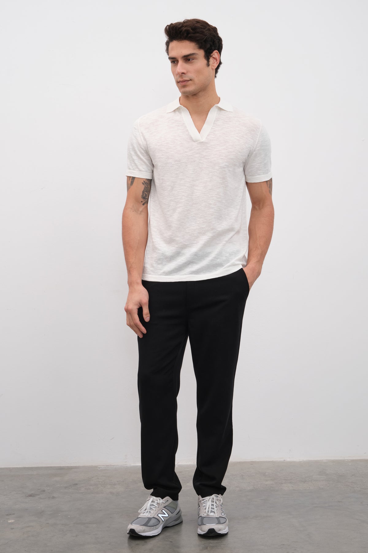 Polo Yakalı Flamlı Cotton Unisex Triko T-shirt