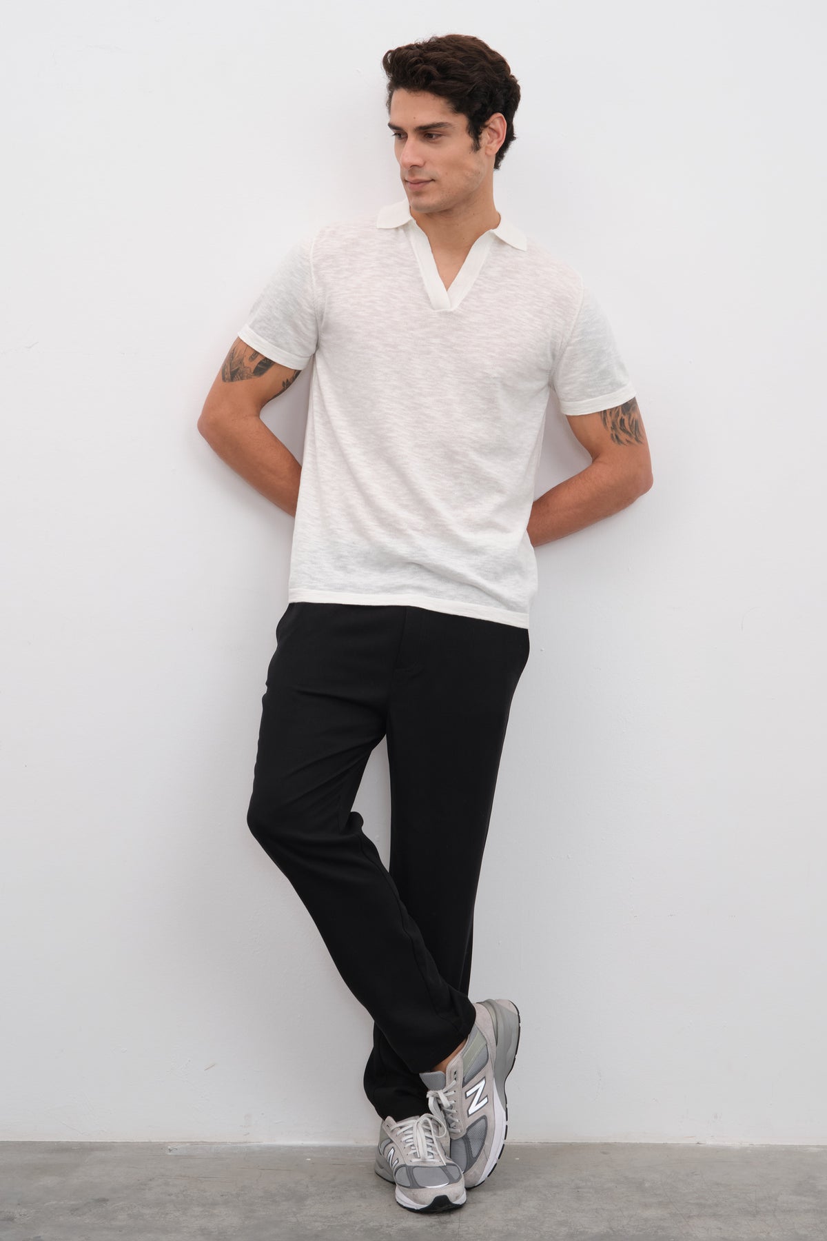 Polo Yakalı Flamlı Cotton Unisex Triko T-shirt