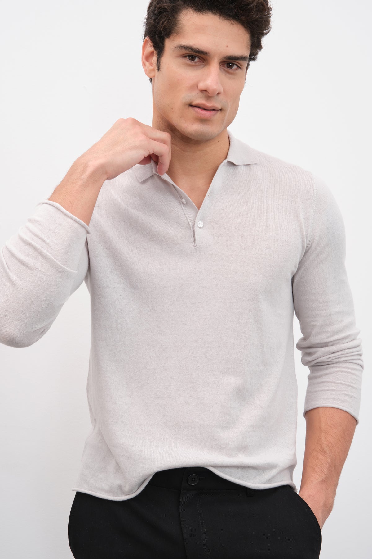 Polo Yakalı Cotton Linen Lightweight Unisex Triko